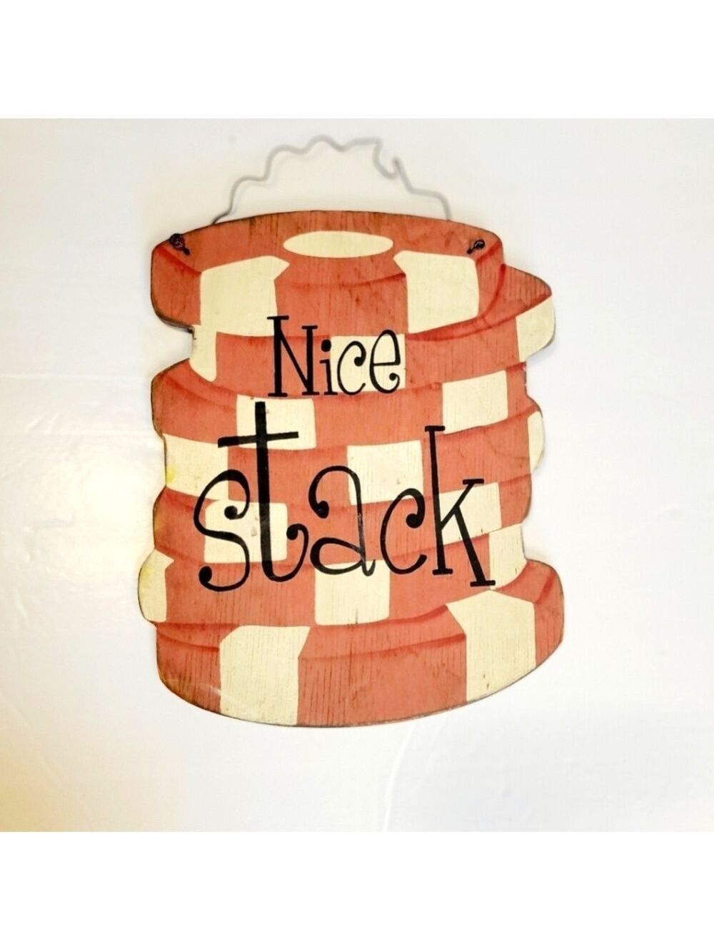 Red Cream Pancake Wall Decor